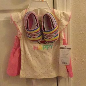 New with tags 12 month baby girl outfit.